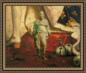 Luis Framed Paintings - The Guardian of Liberty [detail III] by Luis Jose Estremadoyro